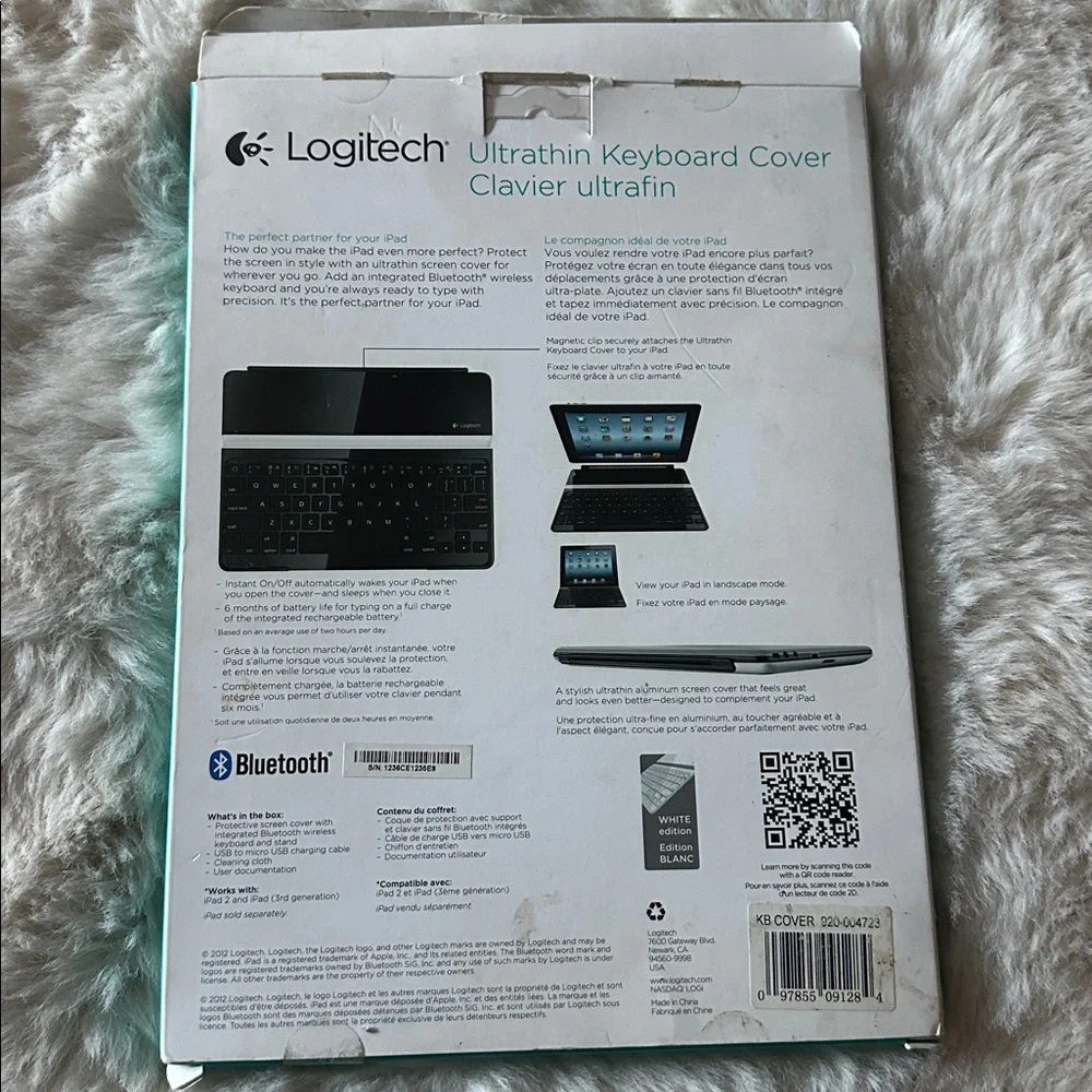 Logitech Ultrathin Keyboard Cover - Silver